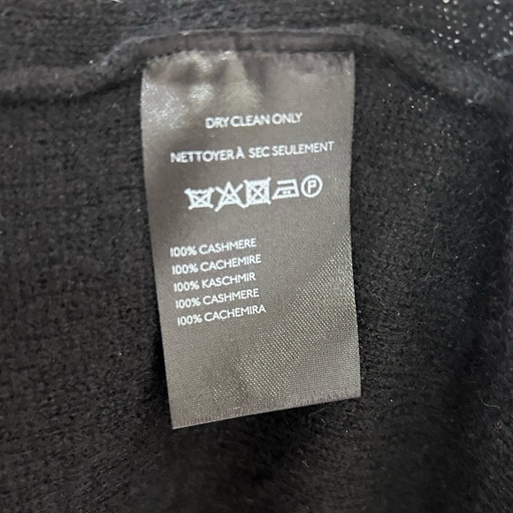 Pilcro Anthropologie Alani Cashmere Mockneck Sweater Oversized Black Size XL - Picture 7 of 7